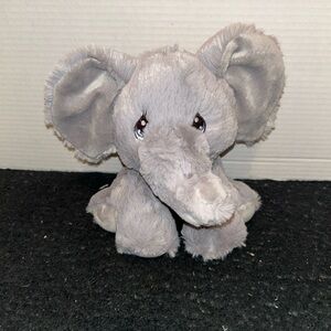 Aurora Precious Moments 8" Gray Baby Elephant Plush Stuffed Animal Toy Soft
